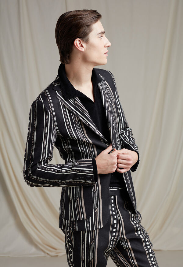 Paul Stuart Exotic Linen Suit Look 2, image 1